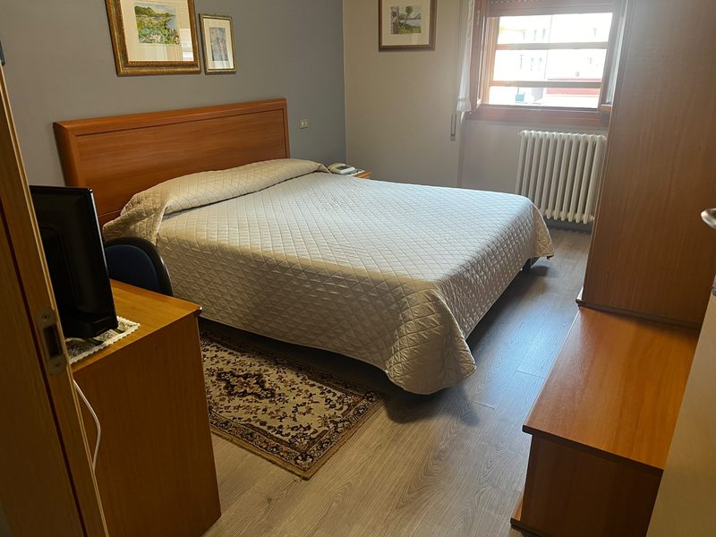 Camera doppia ad uso singola dell'Albergo Milena, con TV